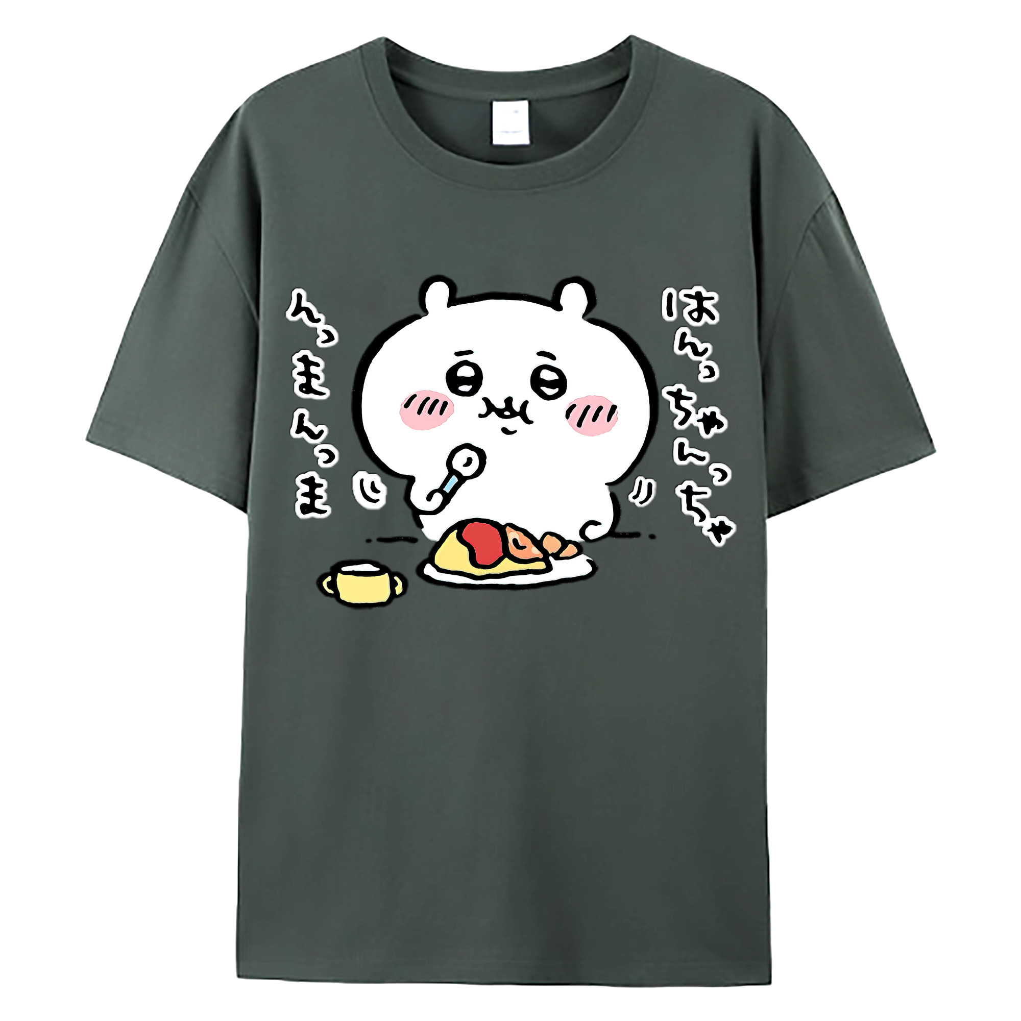 （画像用） ちいかわ ちいかわ Chii-kawa chiikawa 綿100％ メンズ半袖Tシャツ｜肌触りやわらか＆通気性